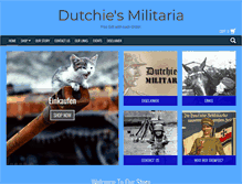 Tablet Screenshot of dutchiesmilitaria.com